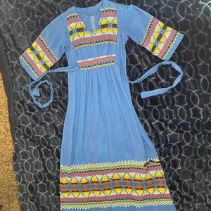 Hand Woven Guatemalan maxi dress